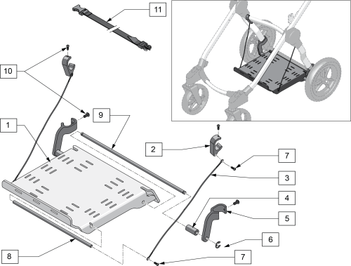 Vent And Battery Tray parts diagram