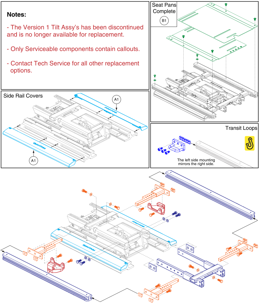 Wc19 Transit Seat Base, V1 Tilt - 16