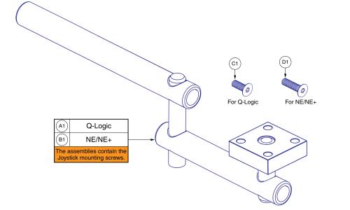 Retract 4 Swing-away Joystick Bracket For Curtis Joysticks parts diagram