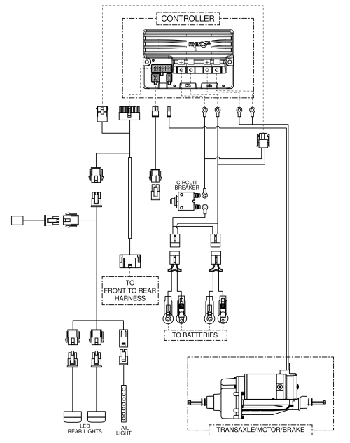 Rear, Electronic System Diagram, Pursuit 2 (sc7132) parts diagram