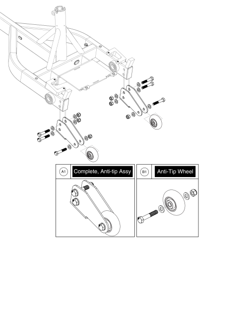 Anti-tips - Iride parts diagram