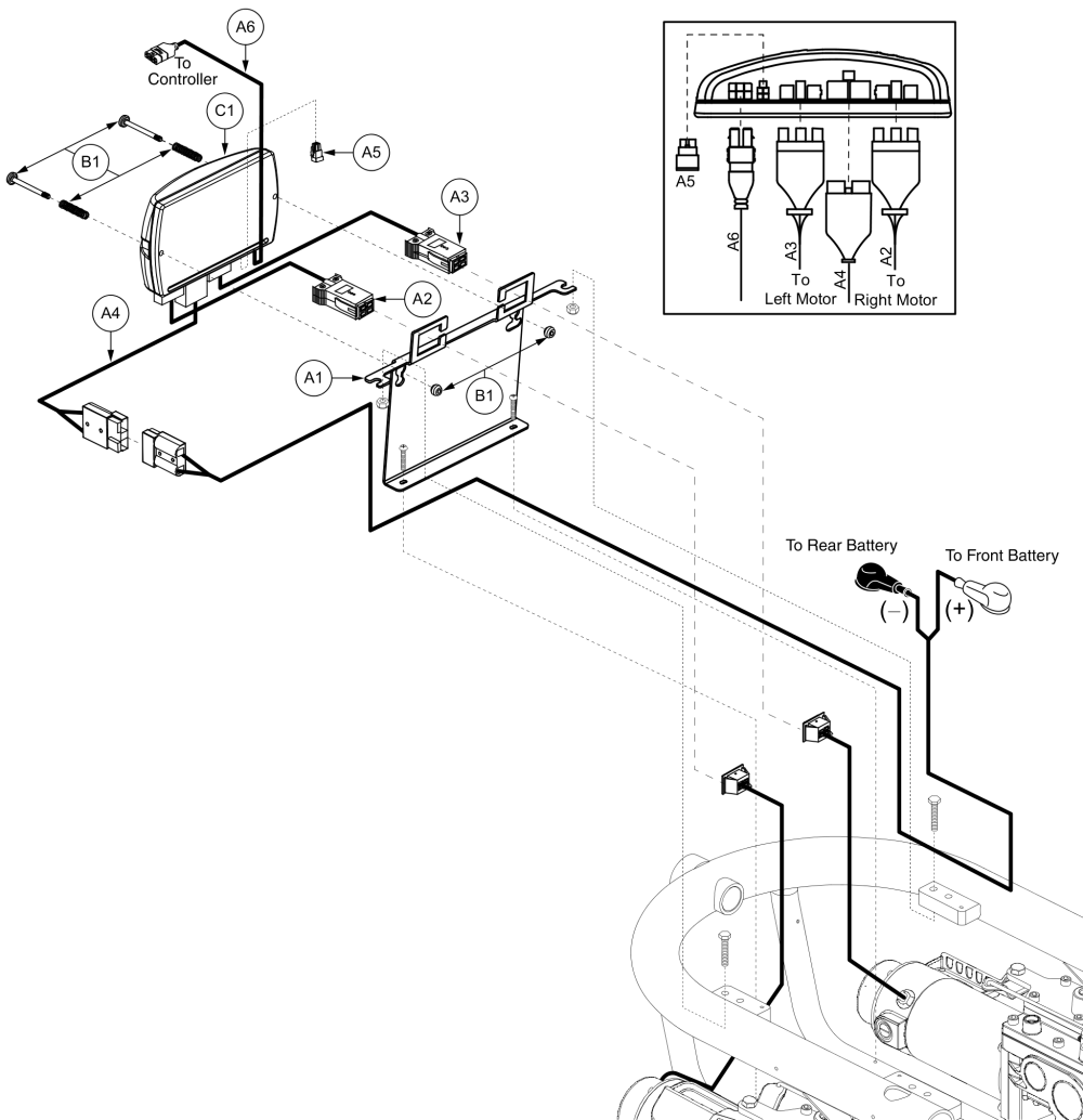 Dynamic Flight Electronics, Off-board Charger, Q610 parts diagram