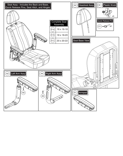 Captain Seat - 16',18