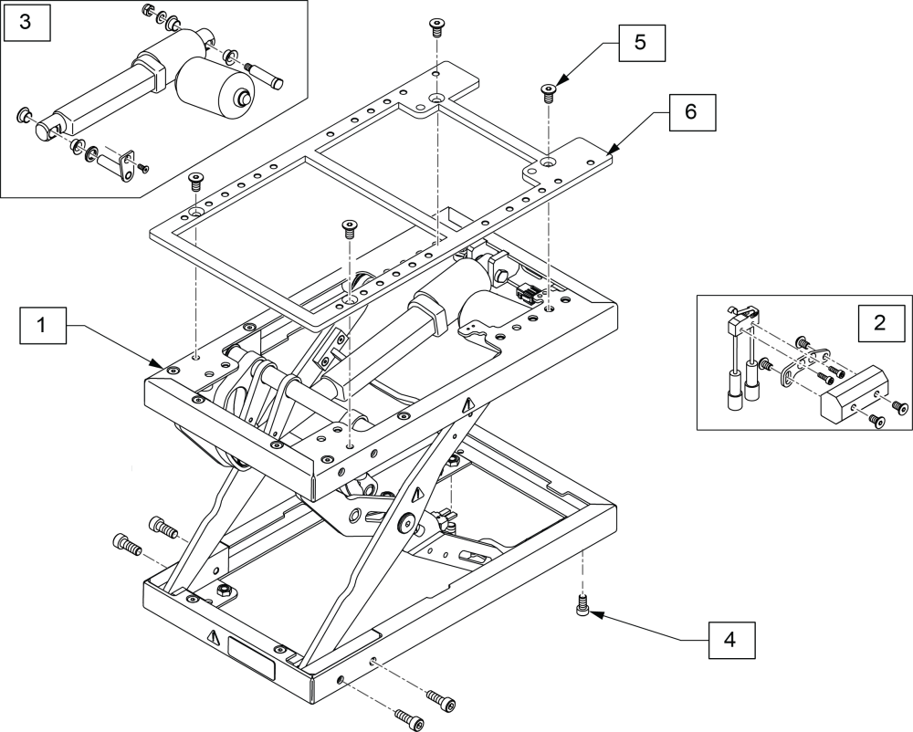 Lift parts diagram