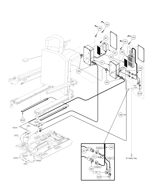 Tb1 Tilt, Dynamic Tilt Thru Single Switch parts diagram