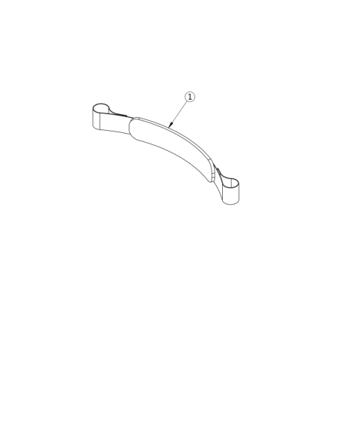 Padded Hook And Loop Adjustable Calf Strap parts diagram