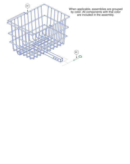 Rear Basket Assy. parts diagram