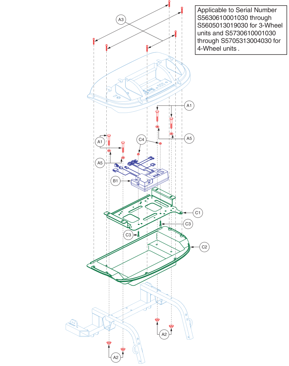 Contoller, Version 3, Part 1,  S5630610001030 - S5605313001m10 parts diagram