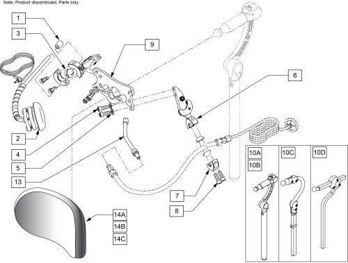 Sip 'n Puff System Beginning S/n Prefix Pls6a & Qm710a,qm715a,qm720a parts diagram