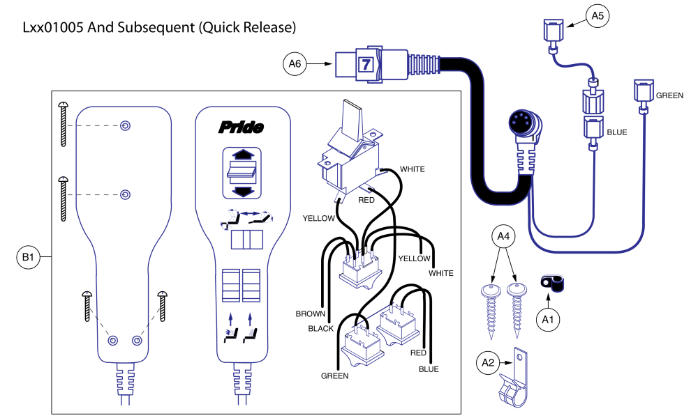 Std Heat/massage - Lxx01005 And Subsequent parts diagram