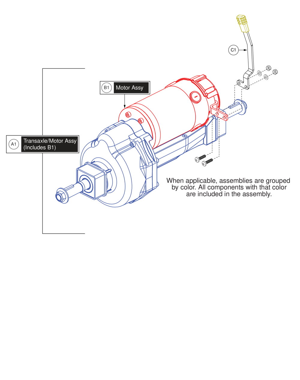 Motor Assy parts diagram