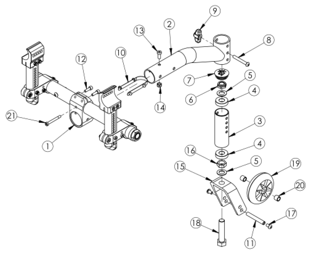 Standard 5th Wheel parts diagram