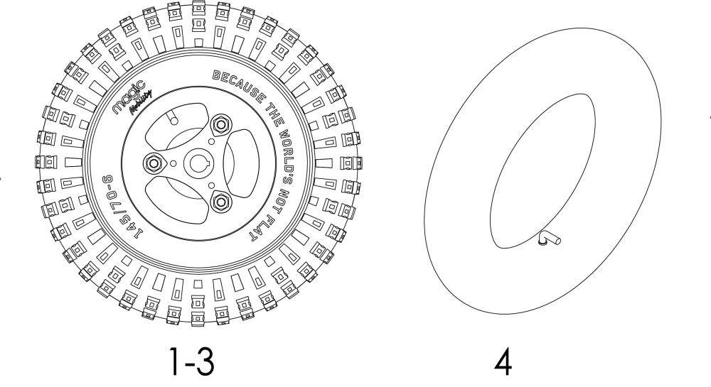 X8 Drive Wheels parts diagram