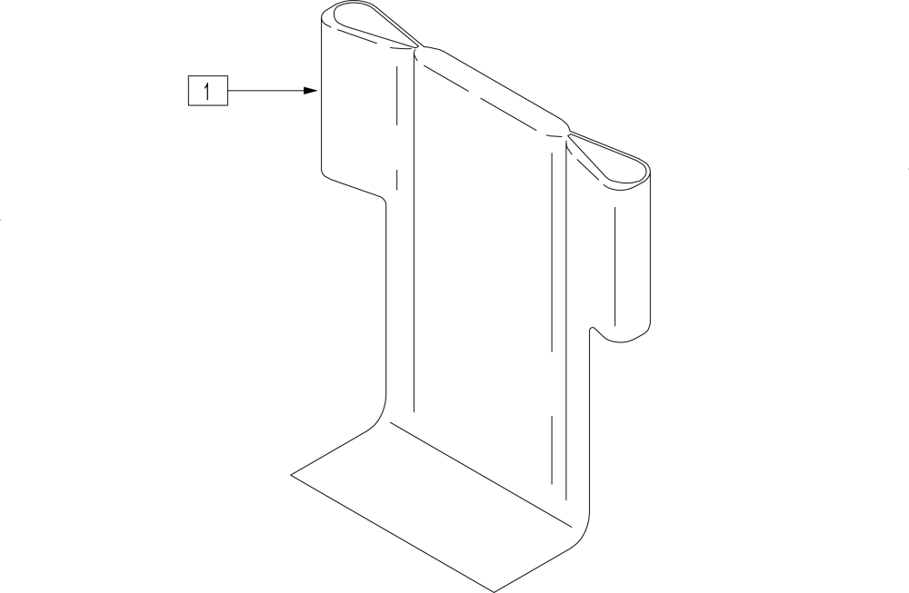 Integral Push Handle Backrest Upholstery parts diagram