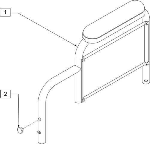 Armrest Desk Padded (2000, 2000hd) parts diagram