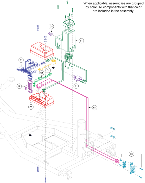 R-series Controller, For Models Ending In 1015 & Subsequent parts diagram