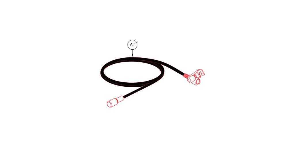 Hand Control Extension Cable, Ele137801 parts diagram