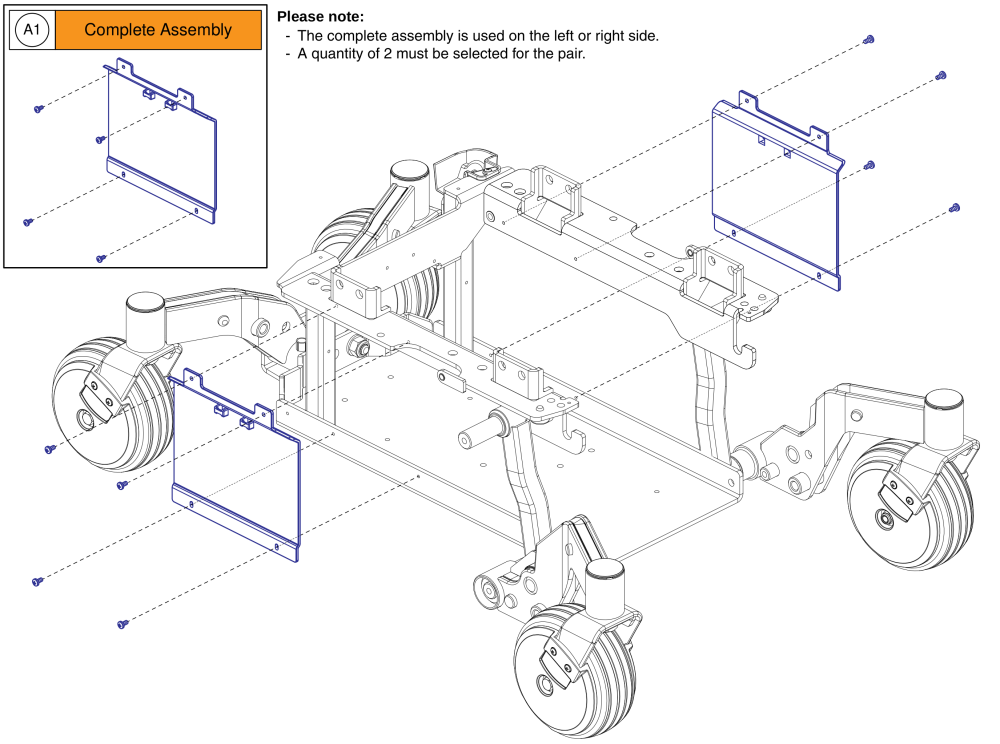 Side Battery Cover, Q6 Edge 3 parts diagram