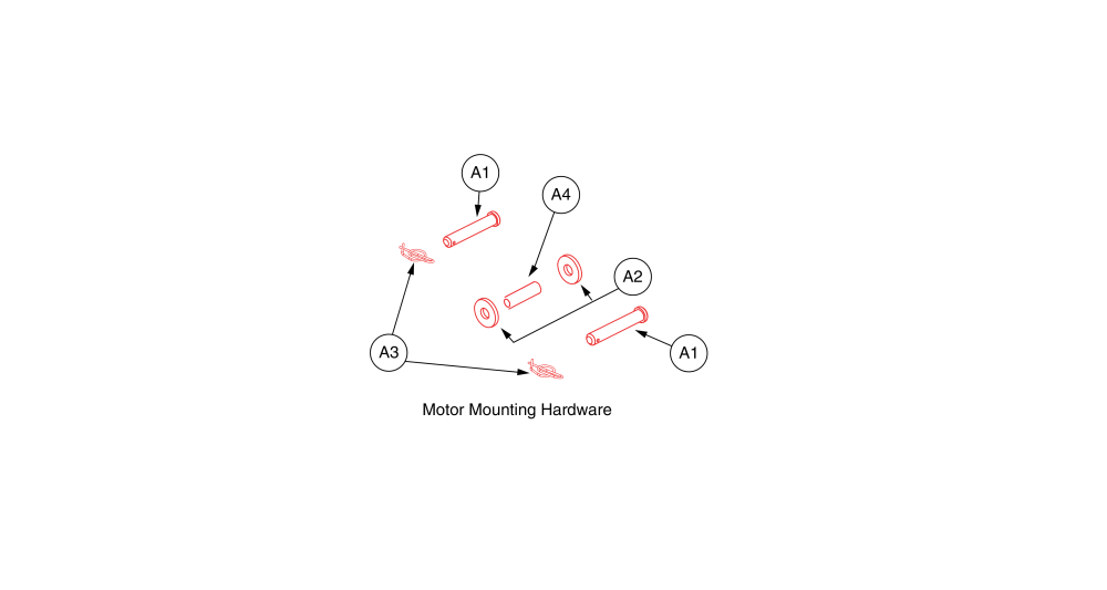 Motor Mounting Hardware (ss) parts diagram