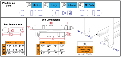 Stealth Lap Belts, Q-captains Seat parts diagram