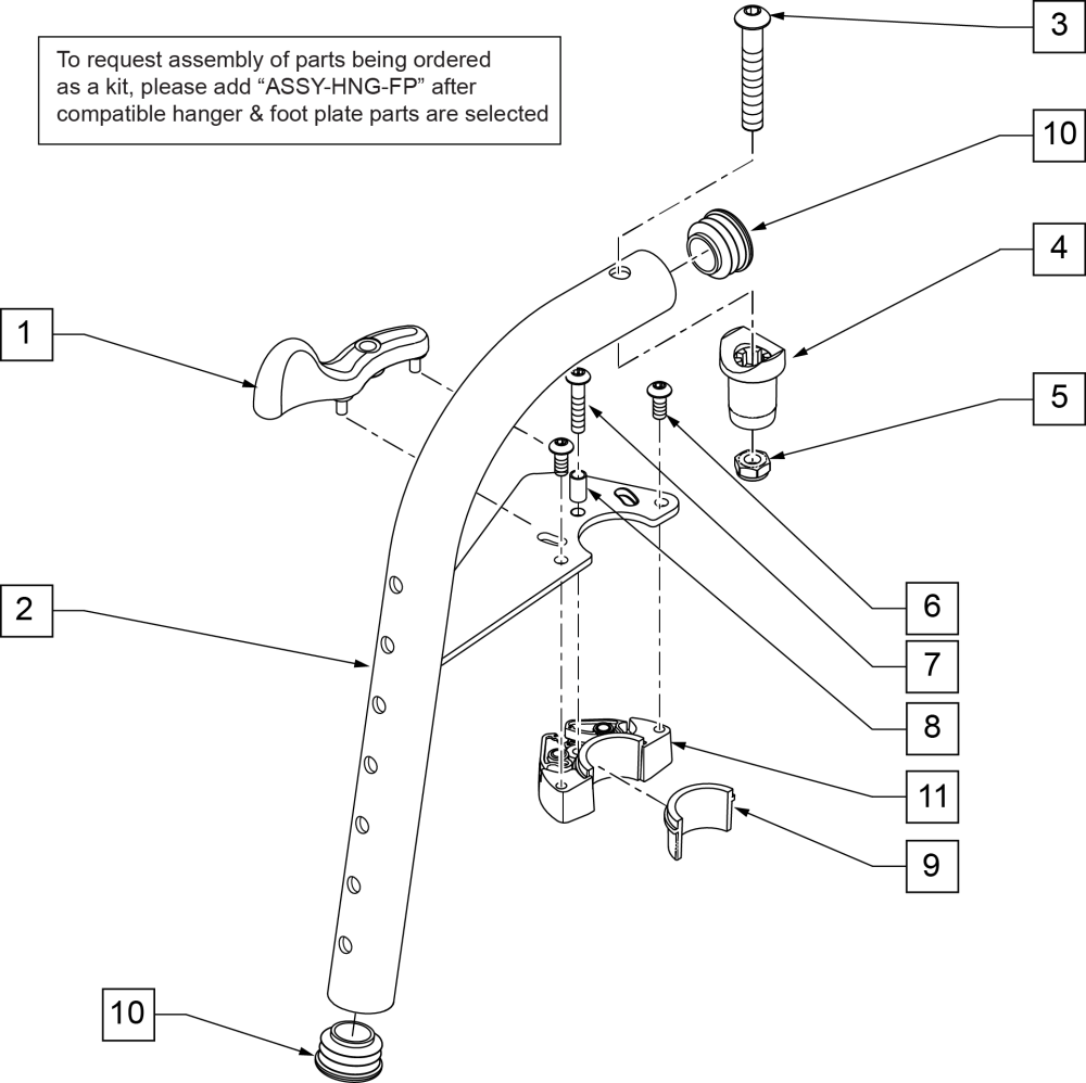 80 Deg Hanger Swing In-out parts diagram
