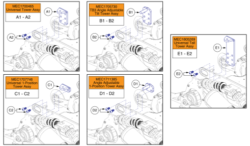 Seat Interfaces, 4front parts diagram