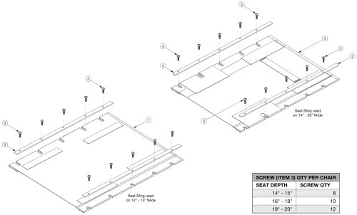 Rogue2 Seat Upholstery parts diagram