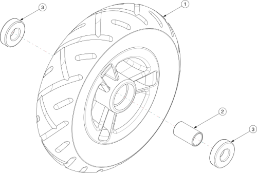 Tyke Front Caster parts diagram