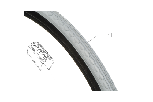 Discontinued Kevlar Tire parts diagram