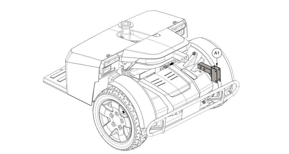 Accessory Rear Mounting Bracket parts diagram