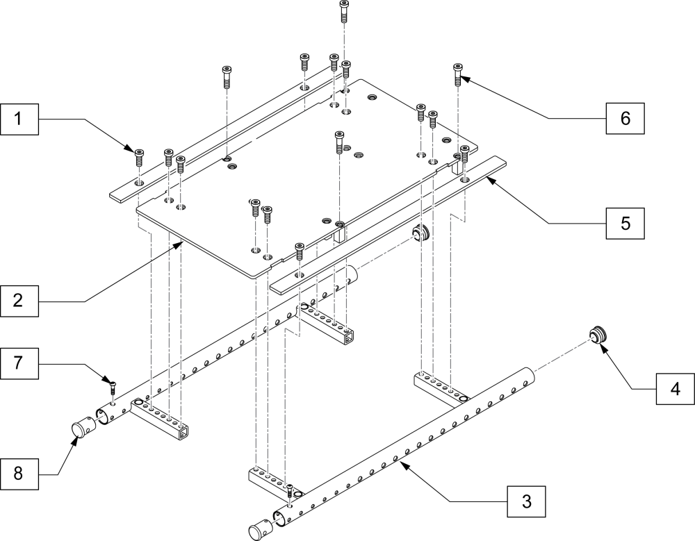 Asap Ii 12-16 Seat Frame (disc. 9-10-14) parts diagram