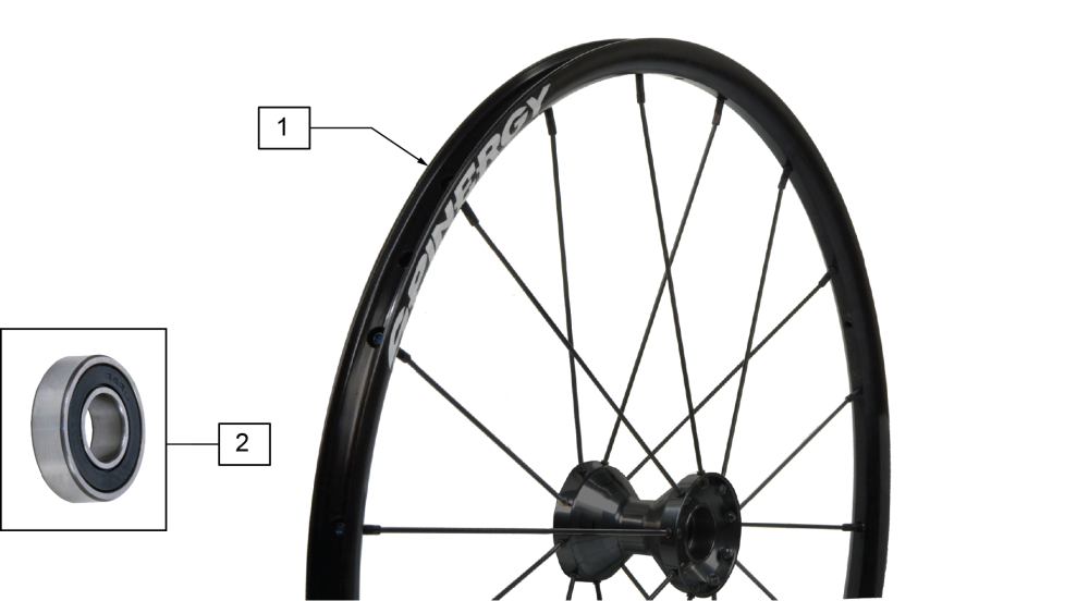 Spinergy Carbon Wheel parts diagram