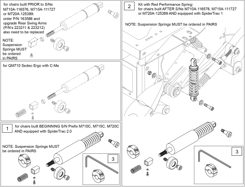 Suspension Spring Kits parts diagram