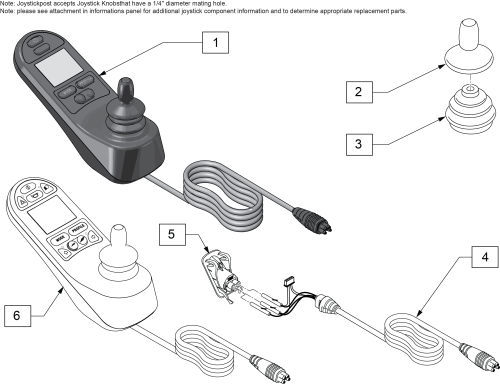 Cjsm1 Joystick parts diagram