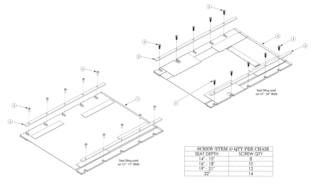 Rogue Seat Upholstery - Growth parts diagram