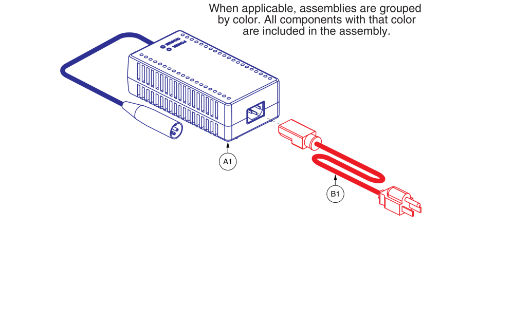 Off Board 5a Charger, Ele1803474 parts diagram