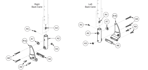 Mesomorph Back Cane Bracket - 1