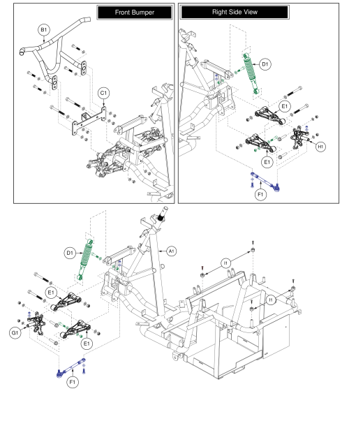 Main Frame Assy, Baja® Raptor 2, 4wheel parts diagram