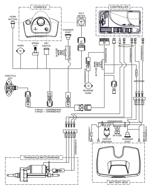 Electrical System Diagram,17amp, R-series W/ Xlr Console, Gogo Elite Traveller, S40e/s44e parts diagram