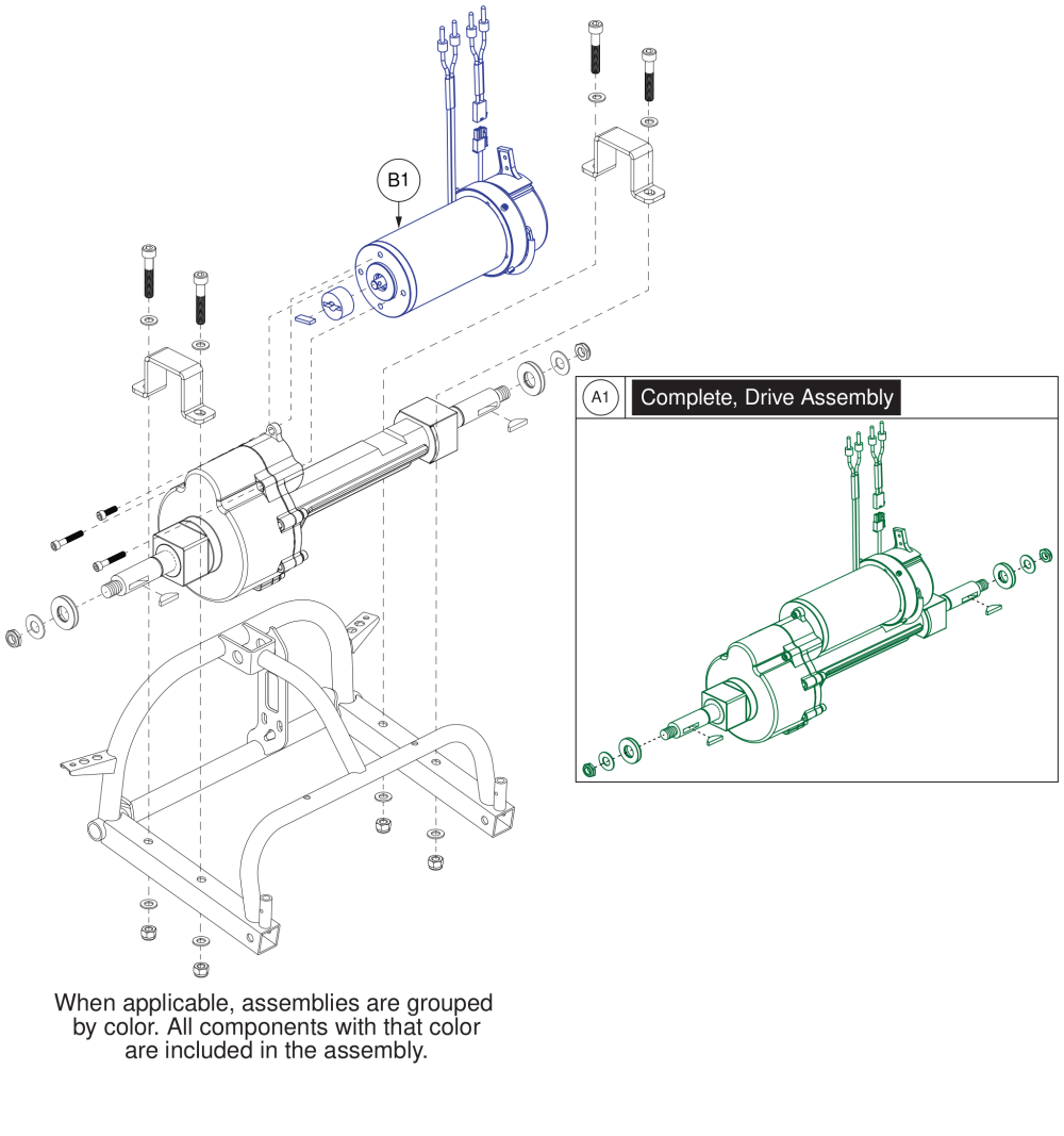 Linix Motor Assy. parts diagram