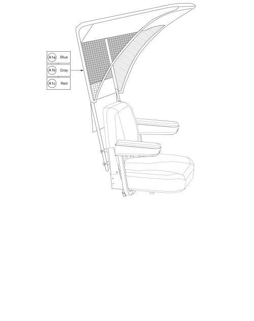 Weather Breakers -  Compatible With 18 Inch Wide Deluxe Contour Seats Only parts diagram