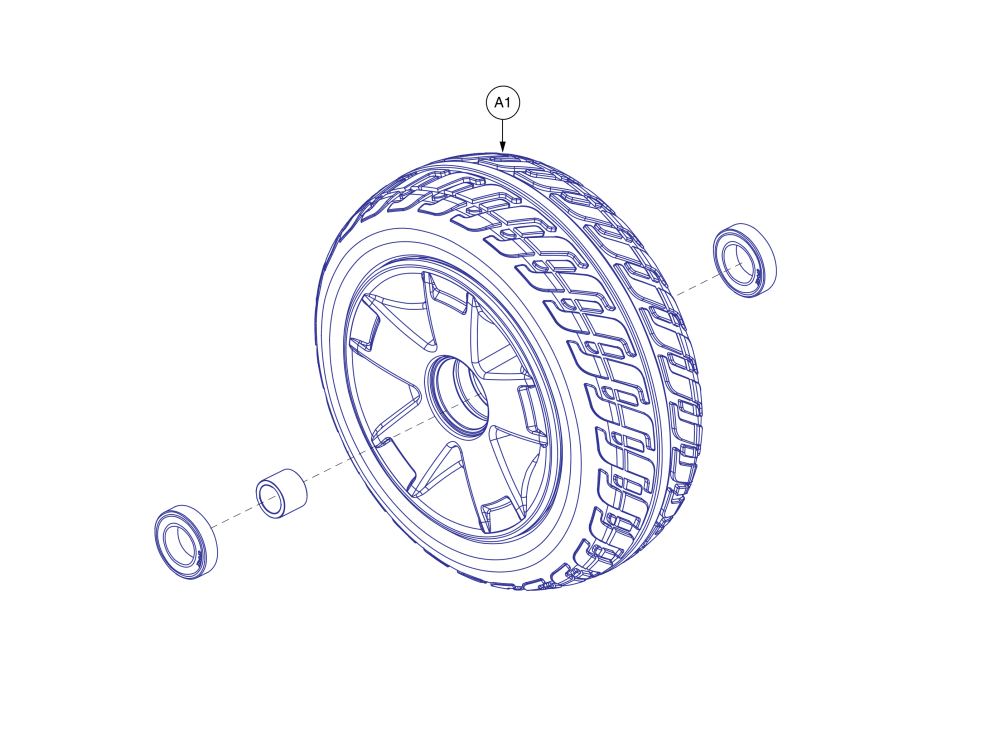 Front Wheel Assy parts diagram