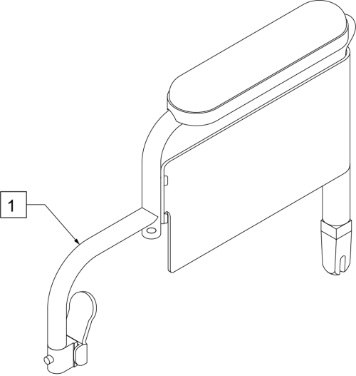 Armrest Desk Padded (4000) parts diagram