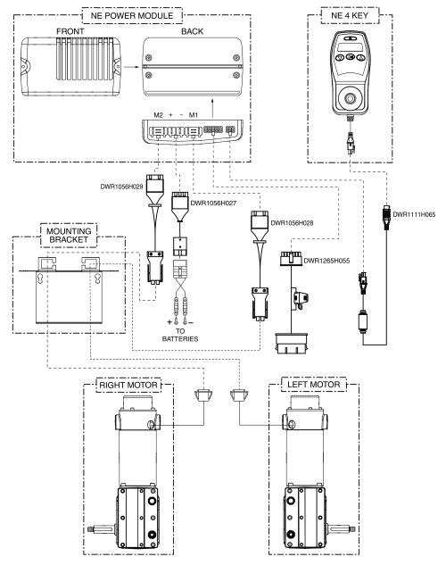 J6 Ne Electrical System Diagram - Ne, Tilt Thru Toggle parts diagram