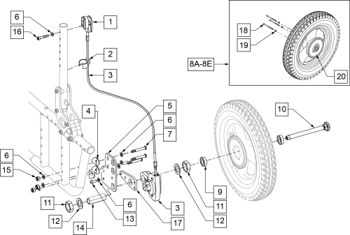 Hub Lock parts diagram