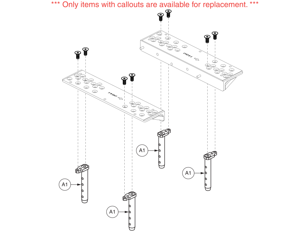 Fixed Seat Towers, Non Specific Power Base, Tb2 parts diagram