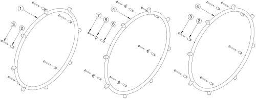 Projection Handrim parts diagram