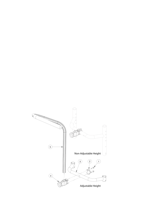 Ergo Stroller Handle parts diagram