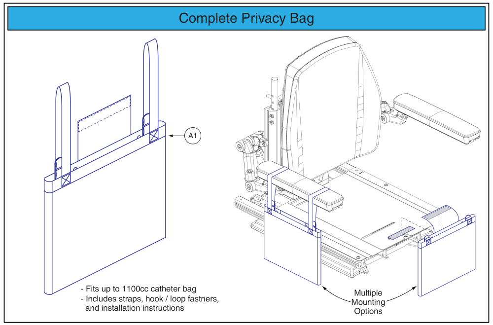 Privacy Bag parts diagram