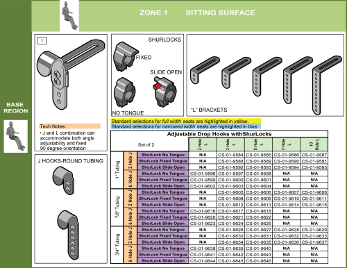 Cs-01-seat Step 6 - Select Attachment Hardware Front (5of7) parts diagram